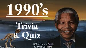 Aug 24, 2020 · these are the best '90s trivia questions and answers. 1990 S Trivia Questions Or Quiz Part 2 Youtube