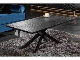 table basse noire scorpio bois massif mangue mango wood coffee table coffee table wood solid coffee table
