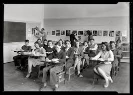 Classroom Vintage College Photographs Black And White Pictures Colorized History Black And White Photographs