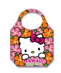 Paradise Foldable Tote Hello Kitty Hibiscus Face Sanrio Hello Kitty Hello Kitty Kitty