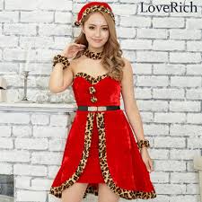 可愛い ヒョウ柄 サンタ5点セット コスプレ サンタクロース クリスマス コスチューム キャバ