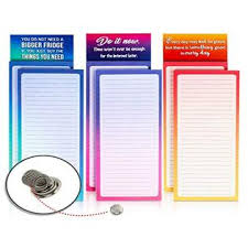 If you stay positive, good things and good people will be drawn to. Merdreu 5d938gk 6 Magnetic Notepads With 3 Quote Fridge Magnets 1 Magnetic Pen Holder Full Magnetic Back Cute Memo Pads To Do List