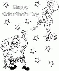 Click on the thumbnail of the valentine coloring page you'd most of the free valentine coloring pages over at coloring castle feature. Spongebob Valentine Coloring Pages Coloring Home