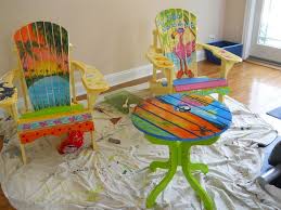 Margaritaville Chairs Painted Chairs Painted Table Painted Chair