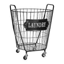 Black Metal Laundry Bin With Wheels Kirklands These metal basket with lid are made of fine raw materials and come with better durability to last for a long time.