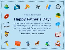 Father's day goodie bags make a great gift! Work From Home Father S Day Card Template