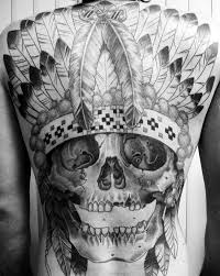 These are simple tattoos from the first sight but they are quite fascinating when you gaze at them. 80 Indian Skull Tattoo Designs For Men Cool Ink Ideas
