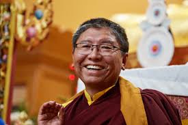 A family portrait after Tara's Triple Excellence last month. (From left to  right, Chimey-la, Tsoknyi Rinpoche, Chokyi Nyima Rinpoche, Mingyur  Rinpoche, Mayum-la, Konchog Palmo, Lhabu-la)