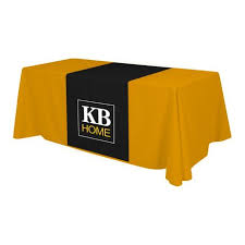 Trade Show Custom Logo Table Runner Trade Show Table Runners Table Throw