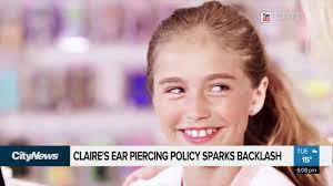 Claire S Under Fire Over Child Ear Piercing Policy Youtube