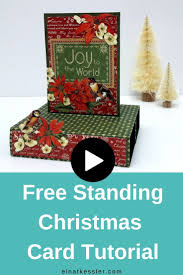 Design your christmas cards from scratch. Diy Christmas Card Idea Free Standing Pop Up Card Step By Step Tutorial Christmas Card Tutorials Homemade Christmas Cards Diy Christmas Cards