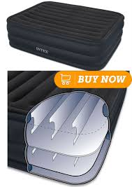 Intex Raised Downy Airbed With Built In Electric Pump Queen Bed Height 22 Air Bed Intex Pumps