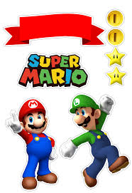 Super Mario Bros Free Printable Cake Toppers Oh My Fiesta For Geeks Super Mario Bros Birthday Party Super Mario Bros Party Mario Bros Party