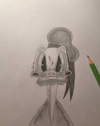 Draw an arch line for his eyebrow and then add his eyeballs. Donald Duck Drawing Disney Amino