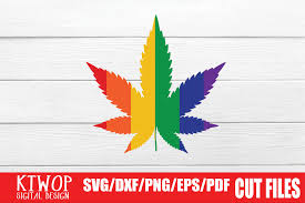 Download Lgbt Cut Files Gay Pride Cannabis Graphic By Ktwop Creative Fabrica PSD Mockup Templates