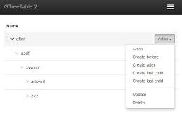 Dynamic Interactive Tree Table Plugin For Bootstrap Gtreetable 2 Tree Table Plugins Interactive