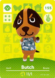 The question is, who do we invite to our island? Butch Animal Crossing Cards Series 2 Amiibo Card Amiibo Life The Unofficial Amiibo Database
