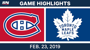 The newspaper le canadien adds a wreath of maple leaves to its front page. Nhl Highlights Canadiens Vs Maple Leafs Feb 23 2019 Youtube