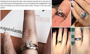 However caitriona was happy to confirm her engagement on the red carpet, giving fans a glimpse of her beautiful oval diamond engagement ring flanked by two sapphires. Women Reveal Photos Of Their Engagement Rings On Facebook Daily Mail Online