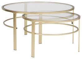 418.07 kb, 1000 x 1300. Corbel Modern Round Metal And Glass Nesting Coffee Table Set Gold 36x26 Contemporary Coffee Table Sets By Homesquare