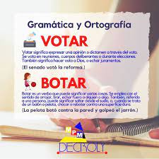 Porque si es la primera opción, veremos si no es que están comenzando a medir. Mpm Decroly Votar Y Botar Son Palabras Homofonas Es ÙÙŠØ³Ø¨ÙˆÙƒ