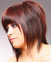 Medium Bob Hairstyle Straight Casual Medium Red Thehairstyler Com Medium Bob Hairstyles Layered Bob Hairstyles Medium Hair Styles
