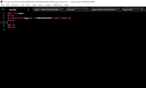 Instalasi sublime text 3 selesai lalu paket plugin apa saja yang sering dipakai ? Sistem Informasi Fasilkom Membuat Halamamn Web Menggunakan Html