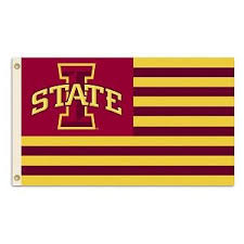 Iowa State Cyclones 3ft X 5ft Team Flag Stripes Design Iowa State Cyclones Neoplex Iowa State