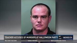 Teacher Accused of Murders At Halloween Party