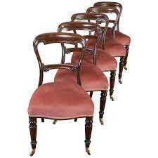 3.8 out of 5 stars 18. Antique Dining Chair Suite English Walnut Set Of 5 Chairs Gillow Victorian For Sale At 1stdibs