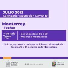 La brigada correcaminos informó que será a partir del próximo 23 de julio cuando inicien las jornadas de vacunación, aplicando segundas dosis de 40 a 49 años, así. Secretaria De Salud De Nuevo Leon Auf Twitter Te Compartimos El Calendario De Vacunacion Contra La Covid 19 Revisa La Informacion Y Acude En Los Dias Asignados A Tu Municipio