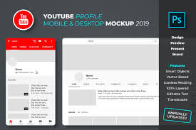 Youtube Profile Mockup In 2020 Youtube Design Youtube Social Media
