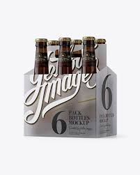 Transparent Plastic 6 Pack Amber Bottle Carrier Mockup 3 4 View In Bottle Mockups On Yellow Images Object Mockups In 2020 Mockup Free Psd Bottle Mockup Bottle Carrier