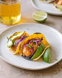 Beer Battered Vegan Fish Tacos With Sweet Chili Glaze Le Petit Eats