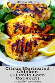 We did not find results for: Citrus Marinated Chicken El Pollo Loco Copycat Lite Cravings