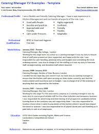Cv examples see perfect cv examples that get you jobs. Catering Manager Cv Example And Template Lettercv Com