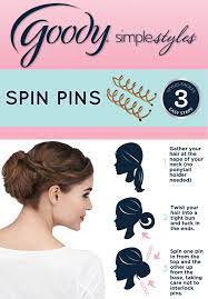 Using Goody Spin Pins Is As Easy As 123 Spin Pin Hair Pack Hello Hair