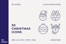 Download Christmas Icons Collection In Icons On Yellow Images Creative Store