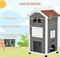 Casita Para Gatos Casa Para Gatos VOUNOT - Madera, Techo ...