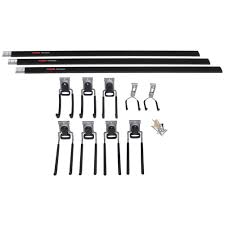 Installed a new 12 piece rubbermaid fasttrack rail system in our garage. Rubbermaid Fasttrack Garage Multi Purpose Kit 15 Piece 1928870 The Home Depot Garage Storage Organization Garage Wall Storage Metal Storage Bins