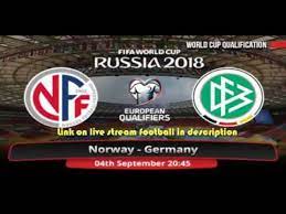 Det egentlige vm (elitedivisjonen) med deltakelse av 16 land vil bli avholdt i praha og ostrava i tsjekkia og kampene spilt i perioden 1. Stream Norge Tyskland Fotball Vm 2018 Kvalifisering Live Hd Youtube