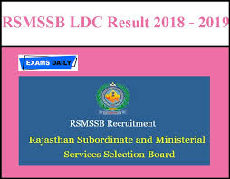 Rsmssb Ldc Clerk Grade Ii Result 2018 2019 Get the latest updates on the exam dates and start your preparation for the in the table below, we have listed the exam dates for various rsmssb posts such as ldc, lab assistant, patwari, junior engineer, etc. rsmssb ldc clerk grade ii result 2018