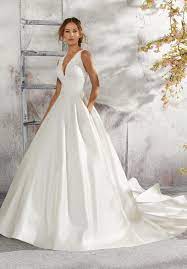 Laurie Wedding Dress Morilee Wedding Dress With Pockets Wedding Dresses Satin Classic Wedding Dress