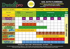 Dutch Pro Soil Auto Flowering Feed Chart Black