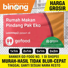 Spanduk adalah suatu media informasi, spanduk ialah kain untuk pembahasan kali ini kami akan mengulas mengenai spanduk yang dimana dalam hal ini. Harga Gofood Spanduk Terbaru Agustus 2021 Biggo Indonesia