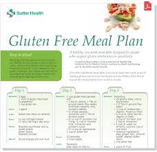 Gluten Free Diet Plan Sutter Health