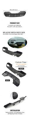 Carbon Fiber Rear Race Diffuser Lip Spoiler For Bmw X6 F16 Xdrive35i Xdrive50i M Sport Utility 4 Door 2015 2017 P Style Bmw X6 Bmw Carbon Fiber