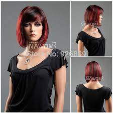 Haar Lange Bob Rood Zwart Google Zoeken Short Red Hair Neck Length Hair Redhead Hair Color