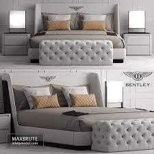 Bed Bentley Home Richmond Bed 3d Model Download Maxbrute Furniture Visualization Furniture Bentley Furniture Living Room Tv Unit Designs