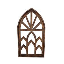 Wooden cathedral window farm home decor, unfinished wood arch craft, farmhouse, wall decor, paintable decorative wall hanger, 2 piece set. Ophelia Co Rustic Architectural Window Wall Decor Reviews Wayfair